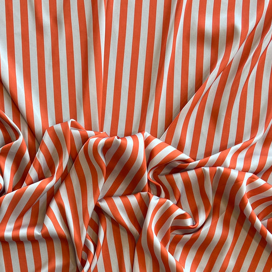Tela Plana Color Poliéster seda Argel Satin Print Raya #6