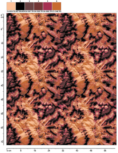 Tela Punto estampado Angora print Serafina