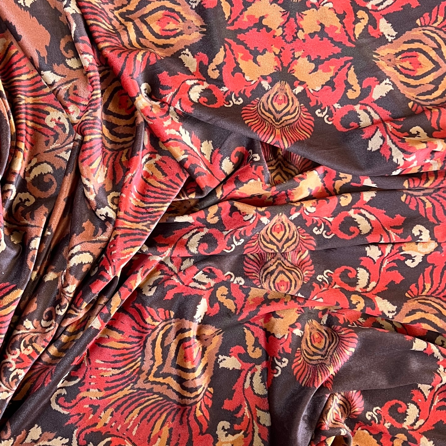 Tela Viena velvet print