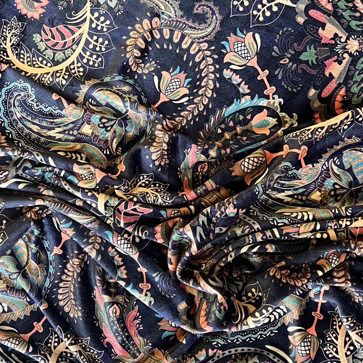 Tela Viena velvet print