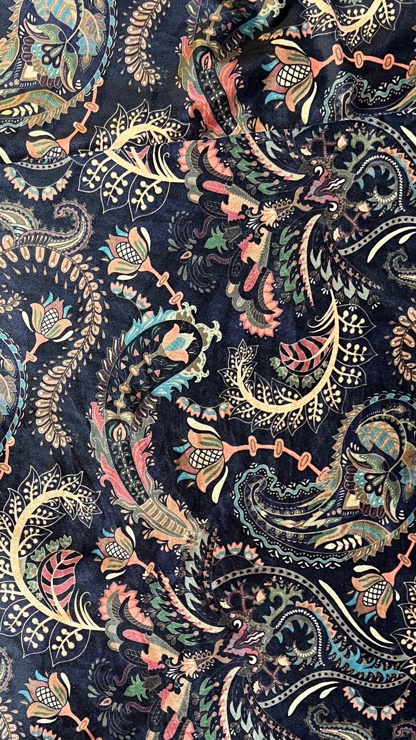 Tela Viena velvet print