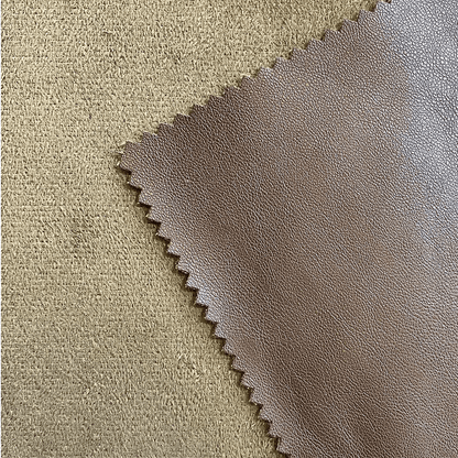 Tela Jersey Punto Color Doble Faz Poliéster PU Ecocuero Becerro
