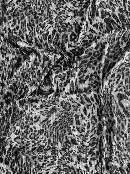 Tela  Punto Rib Estampado Guepardo #25