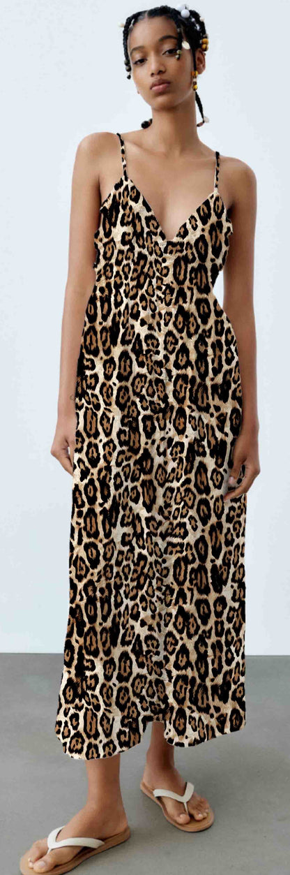 Tela  Punto Rib Estampado Guepardo #34