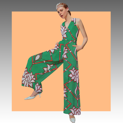 Tela Plana Estampada Texturizada Martinica Print Hortensia