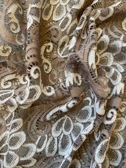 Tela Jersey Punto Encaje Poliéster Nylon Salem