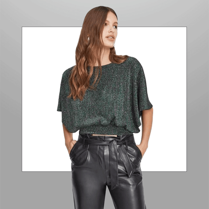 Tela Jersey Punto Poliéster Lurex Ivanna