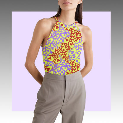 Tela Jersey Punto Rayón Spandex Rib Canuton Carlota Print Sabrina