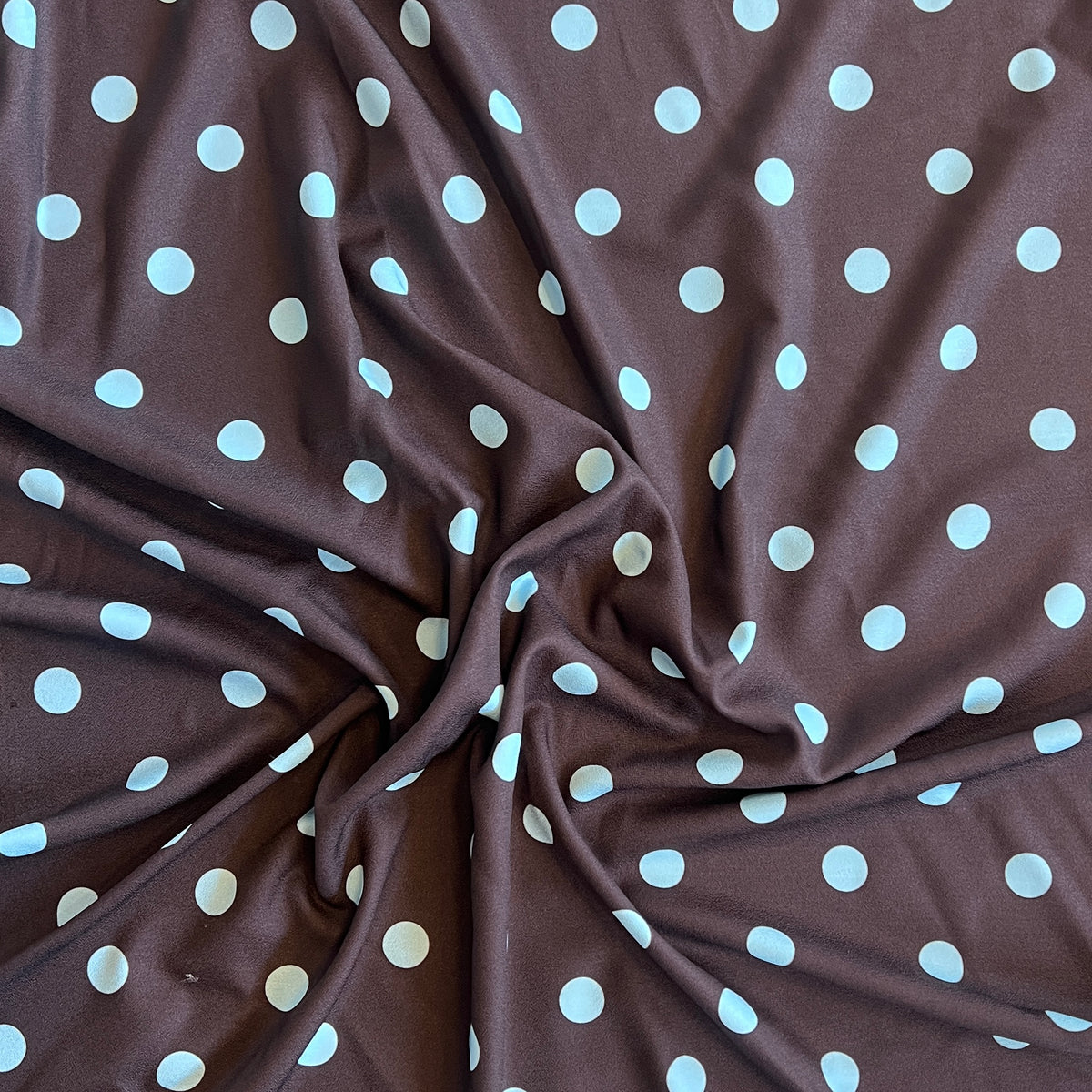 Tela Plana Color Poliéster Spandex Moss Crep  Print lunar Dot #6