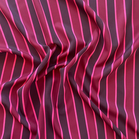 Tela Plana Color Poliéster Spandex Microsarga Olivia Print Raya #2