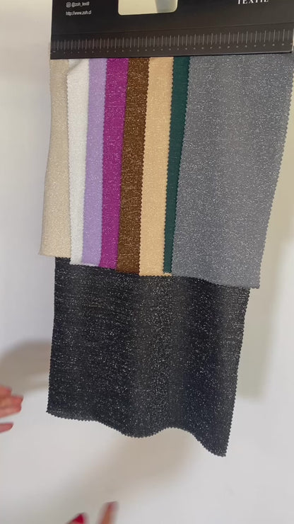 Tela Jersey Punto Poliéster Lurex Ivanna