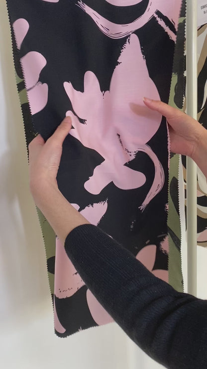 Tela Plana Estampada Viscosa Rayón Paradise Letitia