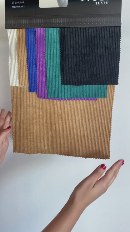 Tela Plana Fantasía Poliéster Cotelé Denver