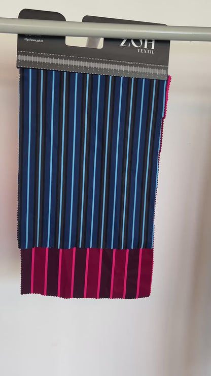 Tela Plana Color Poliéster Spandex Microsarga Olivia Print Raya #3