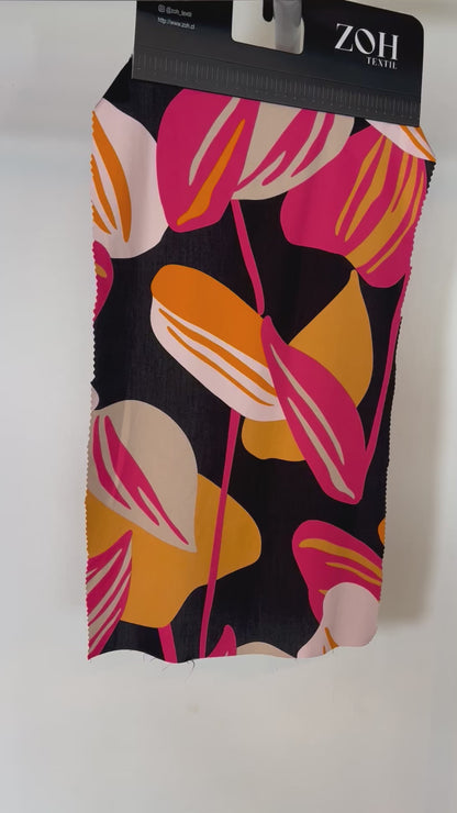 Tela Plana Estampada Viscosa Rayón Paradise Paulett