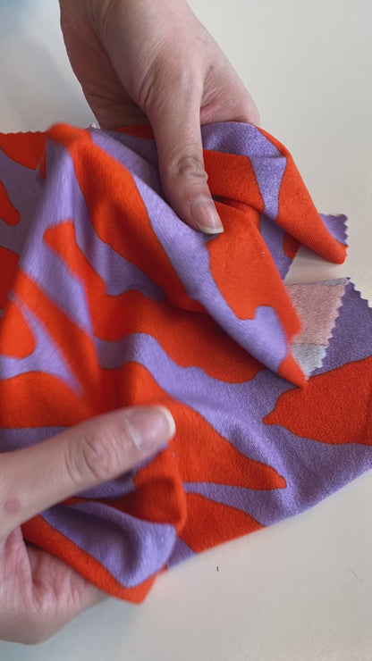 Tela Jersey Punto Color Rayón Spandex Crep Print Cardamomo