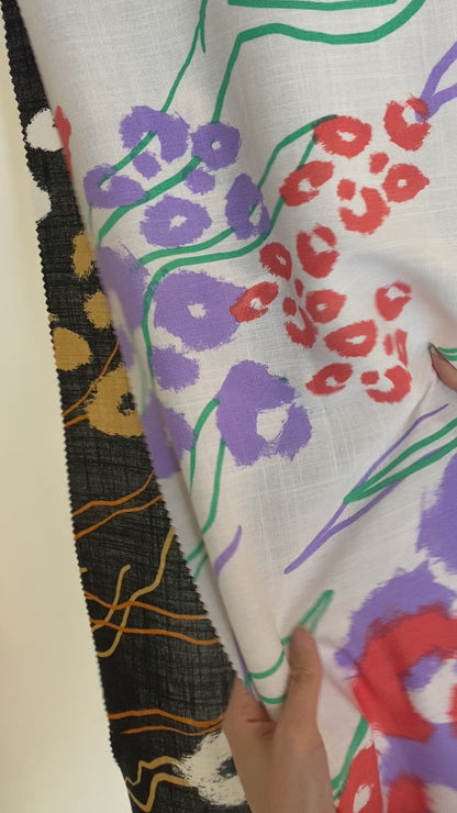 Tela Plana Estampada Texturizada Martinica Print Rafaela