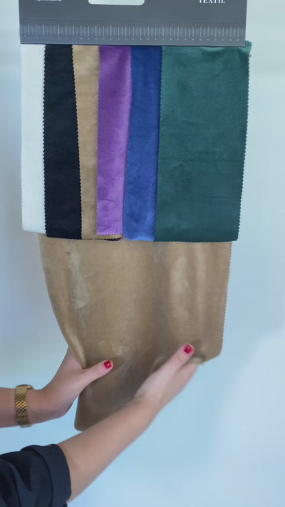 Tela Jersey Punto Color Poliéster Spandex Terciopelo Viena Velvet