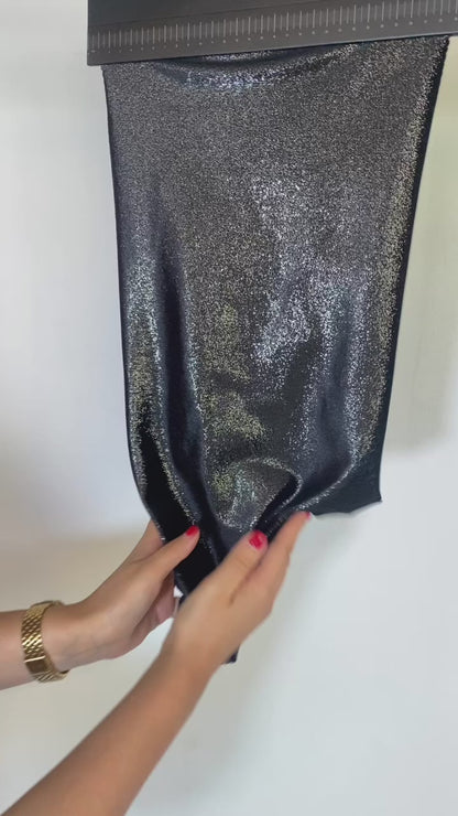 Tela Punto Jersey Velvet Foil Varsovia