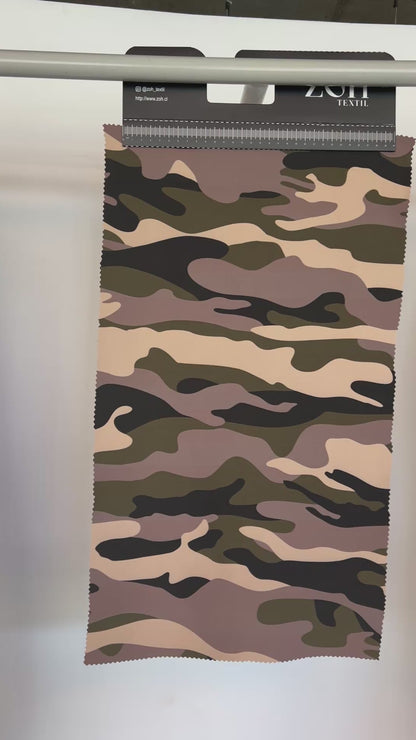 Tela Plana Color Poliéster Nylon Parachute camuflado