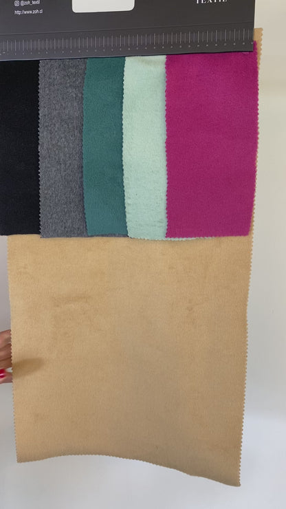 Tela Plana Color Poliéster Spandex Muflón Creta