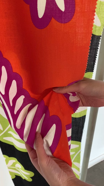 Tela Plana Estampada Texturizada Martinica Print Gertrudis