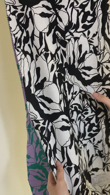 Tela Plana Lino Rayón Print Sofia