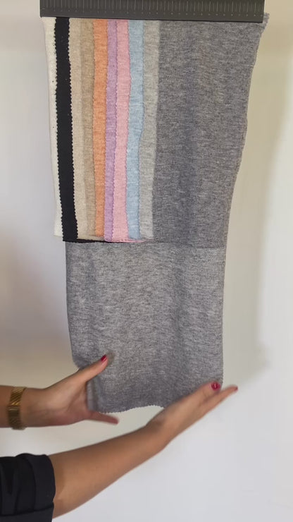 Tela Jersey Punto Melange Rayon Nylon Lanilla Sherpa