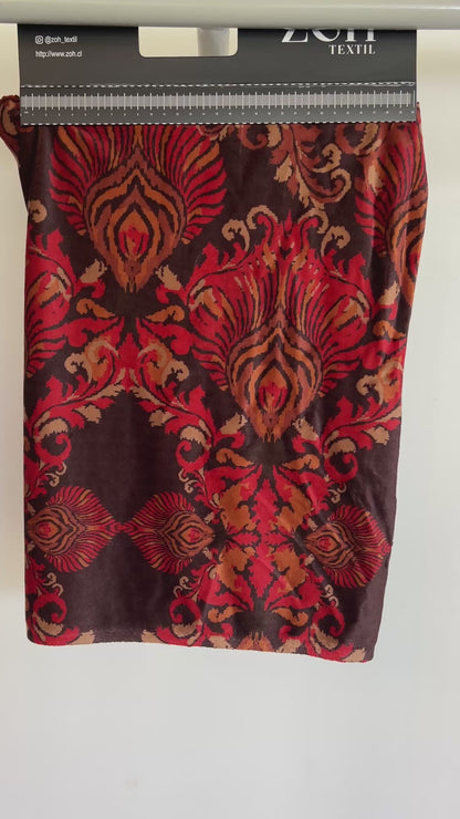 Tela Viena velvet print