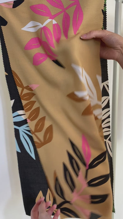 Tela Plana Estampada Viscosa Rayón Paradise Bruna