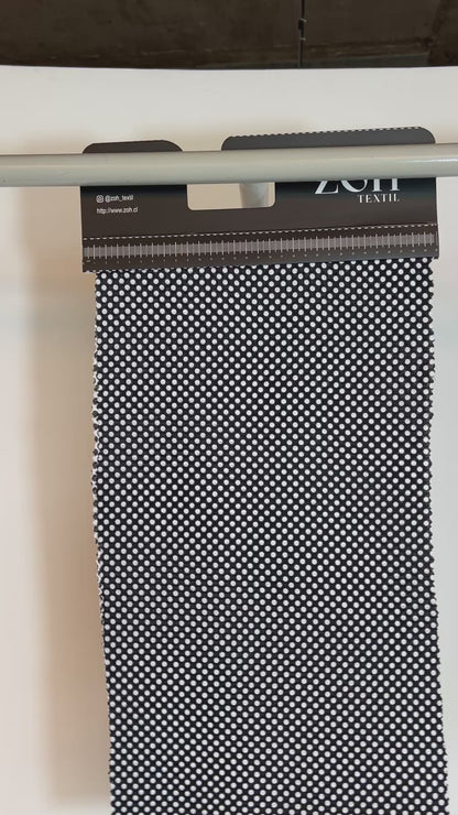 Tela Plana Color Poliéster Crep Cey Jacquard print Dot #4