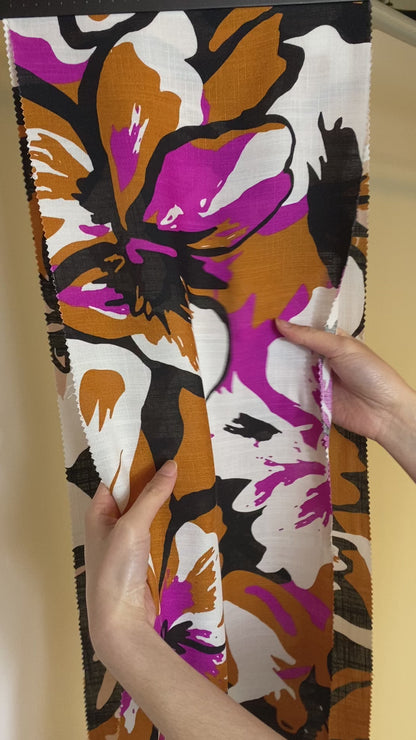 Tela Plana Estampada Texturizada Martinica Print Dell