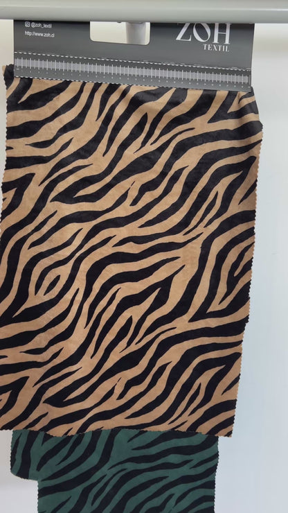 Tela Viena velvet print