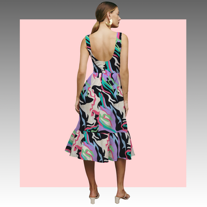 Tela Plana Estampada Texturizada Martinica Print Telma