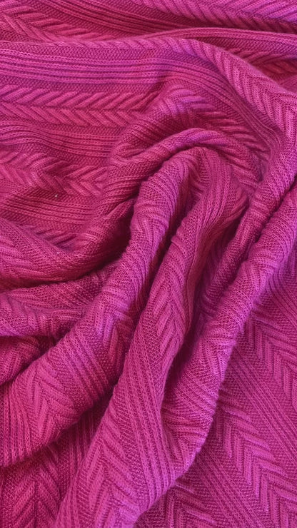 Tela Jersey Punto Poliéster Spandex Canutón Trenzado Oporto