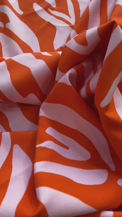 Tela Plana Color Poliéster Spandex Microsarga Olivia Print Cebra