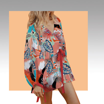 Tela Plana Estampada Viscosa Rayón Caribean 712yd