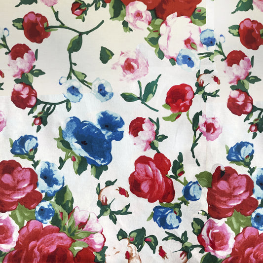 Tela Plana Estampada Algodón Spandex Gabardina Mc Queen