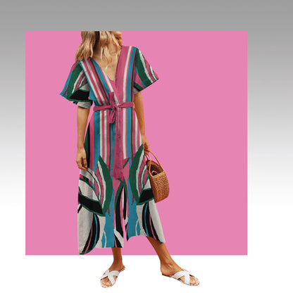 Tela Plana Estampada Viscosa Rayón Texturizada Paradise Mkg1015