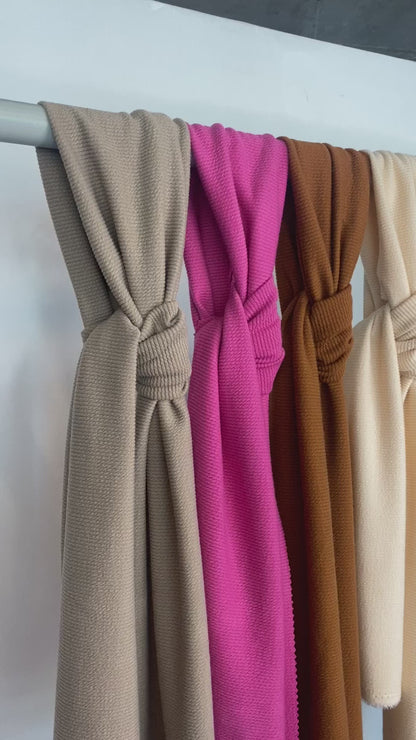 Tela Jersey Punto Poliéster Spandex Rib Canutón Morley