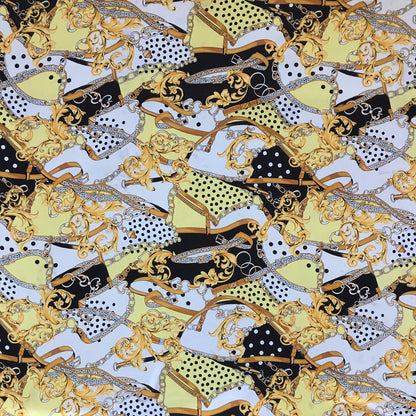 Tela Plana Estampada Poliéster Gasa Chiffon 495