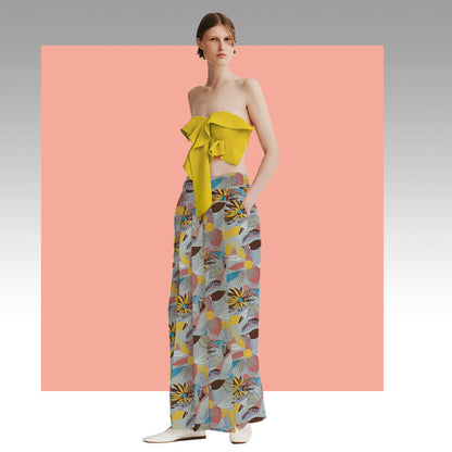 Tela Plana Estampada Viscosa Rayón Caribean Bd872