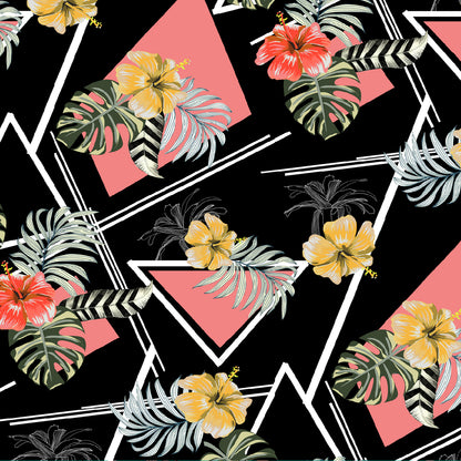 Tela Plana Estampada Viscosa Rayón Caribean 736yd