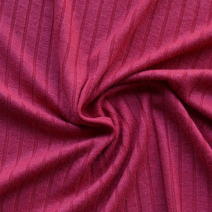 Tela Jersey Punto Color Poliéster Spandex Rib Lanilla Bristol