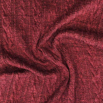 Tela Jersey Punto Poliéster Spandex Canutón Trenzado York Cable