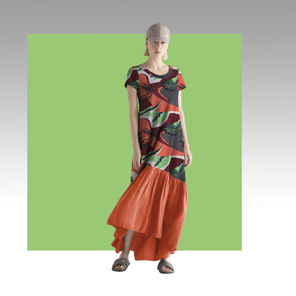 Tela Plana Estampada Viscosa Rayón Caribean 206 Bd2