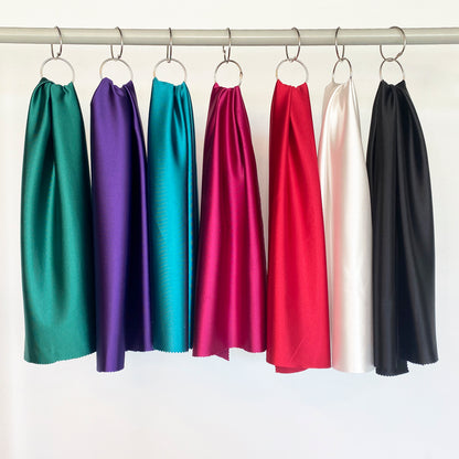 Tela Jersey Punto Color Poliéster Spandex Back Satin Alessia