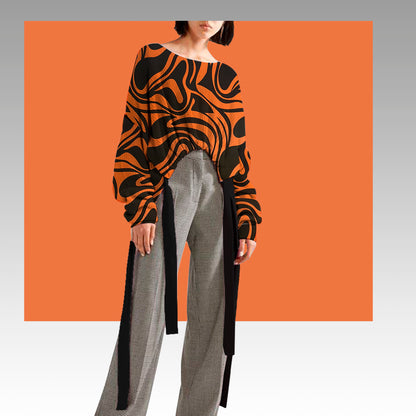 Tela Jersey Punto Estampada Poliéster Spandex Rib Canutón Dominga Print #715