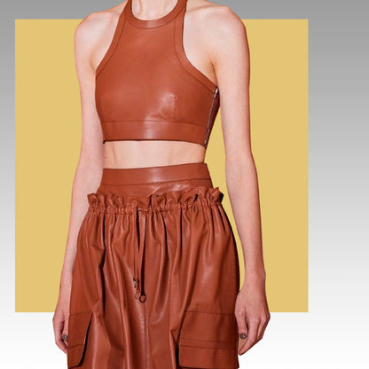 Tela Jersey Punto Color Poliéster PU Ecocuero Ramses