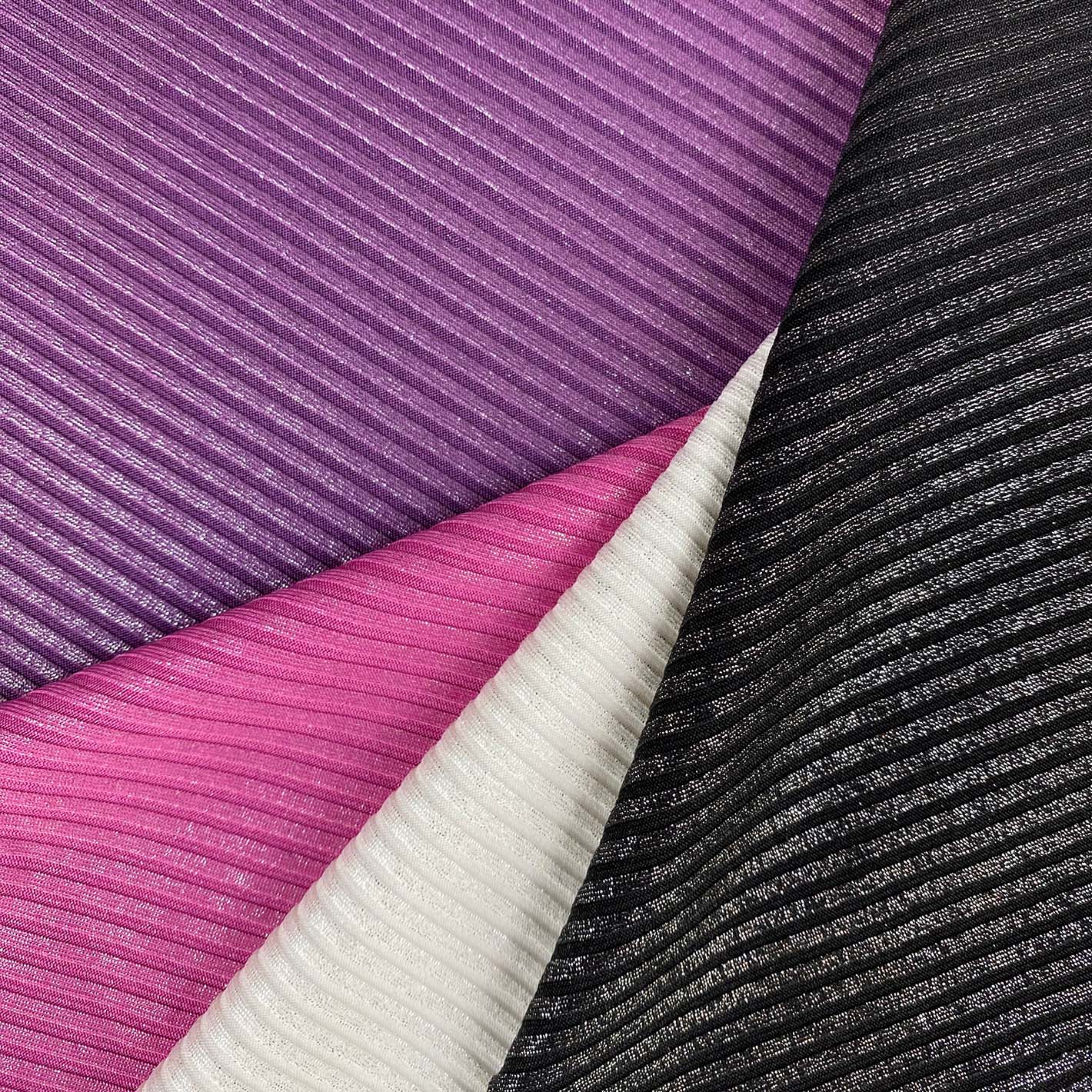Tela Jersey Punto Poliéster Rib Rina Foil – ZOH Textil